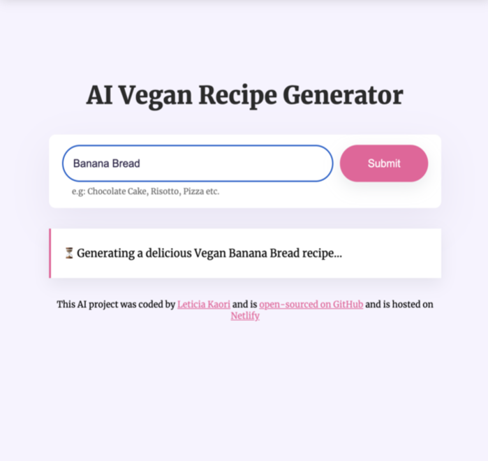 AI Recipe Project